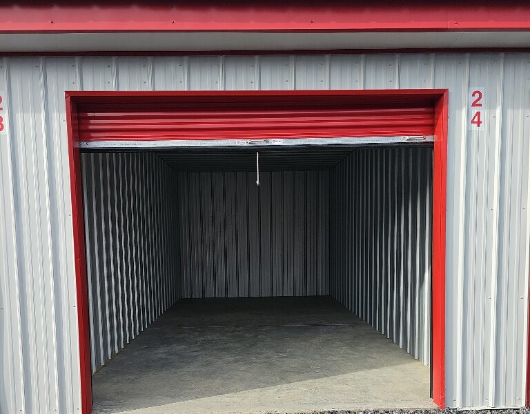 Roll-up door of self storage unit